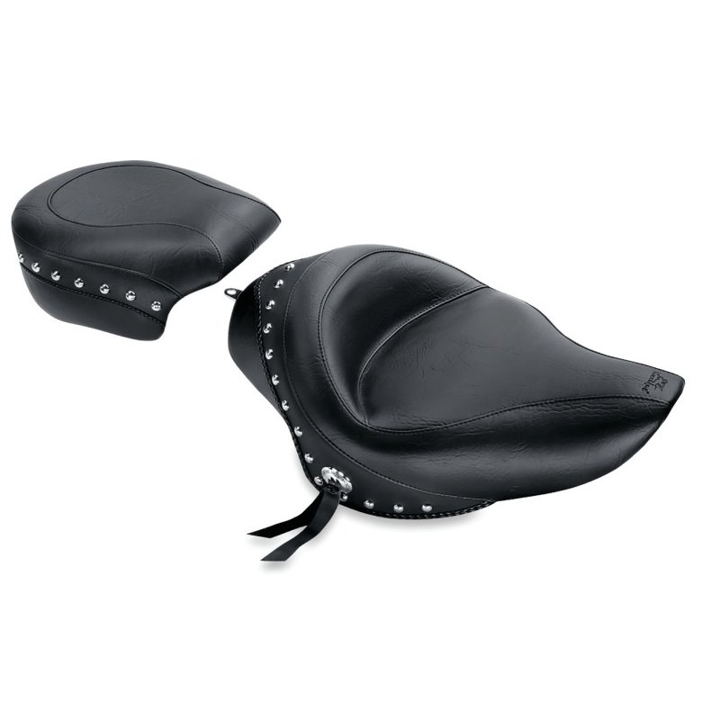 Mustang 04-21 Harley Sportster Standard Touring Passenger Seat w/Studs - Black