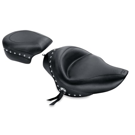 Mustang 04-21 Harley Sportster Standard Touring Passenger Seat w/Studs - Black