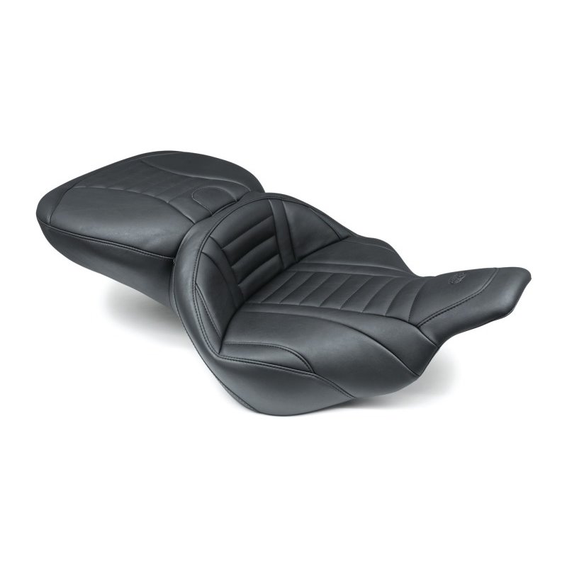 Mustang 97-07 Harley Electra Glide,Rd Glide Super Touring 1PC Seat Deluxe - Black