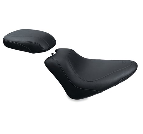 Mustang 11-13 Harley Blackline, 12-17 Slim/Slim S Wide Tripper Solo Seat - Black