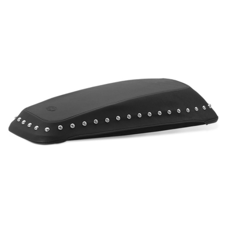 Mustang 08-21 Harley FL Touring Saddlebag Lid Covers w/ Studs - Black