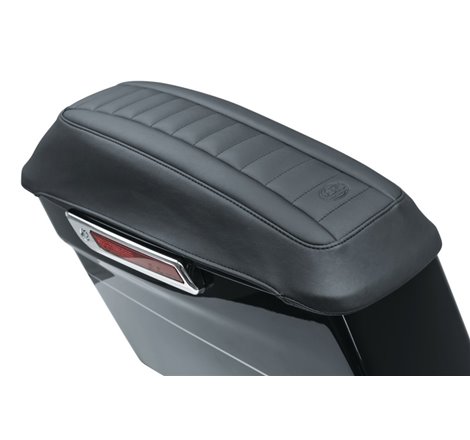 Mustang 08-21 Harley FL Touring Saddlebag Lid Covers Deluxe - Black