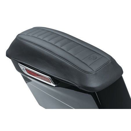 Mustang 08-21 Harley FL Touring Saddlebag Lid Covers Deluxe - Black