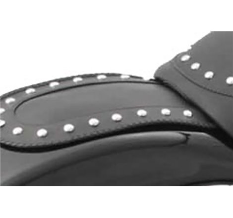 Mustang 06-10 Harley Softail FXST, 07-17 FLSTF Fender Bib w/Studs - Black