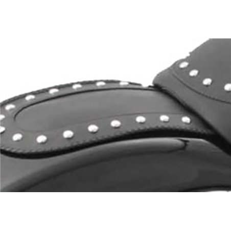 Mustang 06-10 Harley Softail FXST, 07-17 FLSTF Fender Bib w/Studs - Black