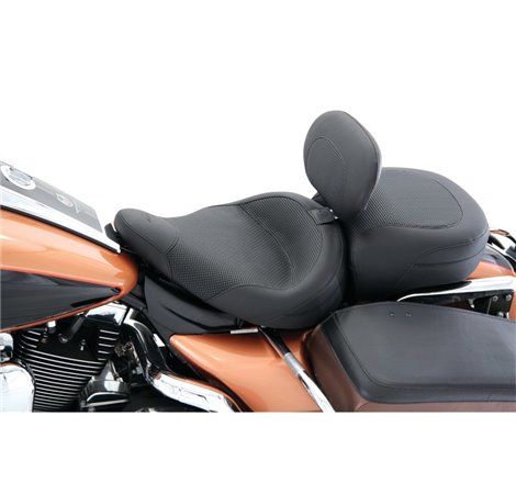 Mustang 83-21 Harley Electra Glide,Rd King Police Standard Touring Passenger Seat Textured - Black