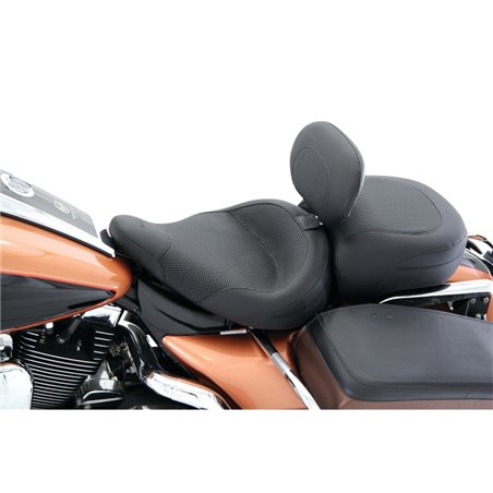 Mustang 83-21 Harley Electra Glide,Rd King Police Standard Touring Passenger Seat Textured - Black