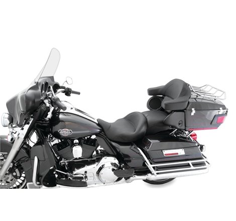 Mustang 08-21 Harley Electra Glide, Rd Glide, Rd King, Str Glide Super Touring 1PC Seat - Black