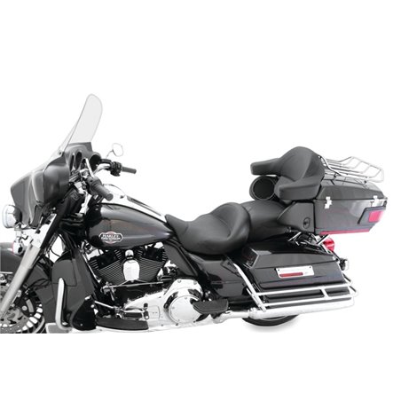 Mustang 08-21 Harley Electra Glide, Rd Glide, Rd King, Str Glide Super Touring 1PC Seat - Black