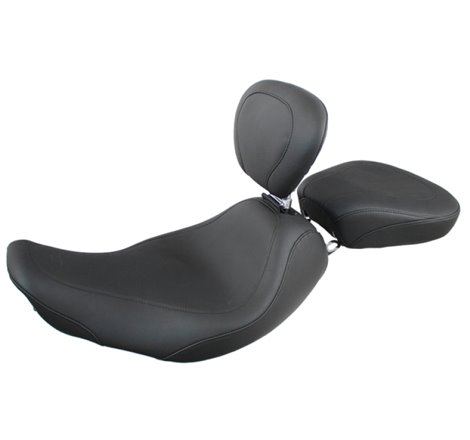 Mustang 97-07 Harley Rd King, 06-07 Str Glide, 00-05 Eagle Wide Tripper Solo Seat w/DBR - Black