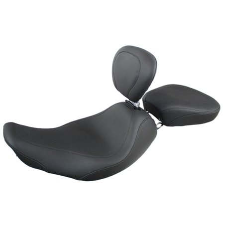 Mustang 97-07 Harley Rd King, 06-07 Str Glide, 00-05 Eagle Wide Tripper Solo Seat w/DBR - Black