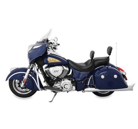 Mustang 14-21 Indian Chieftain,Chief Cl,Dark Horse,Rdmaster,Vint Touring Recessed Pass Seat - Black