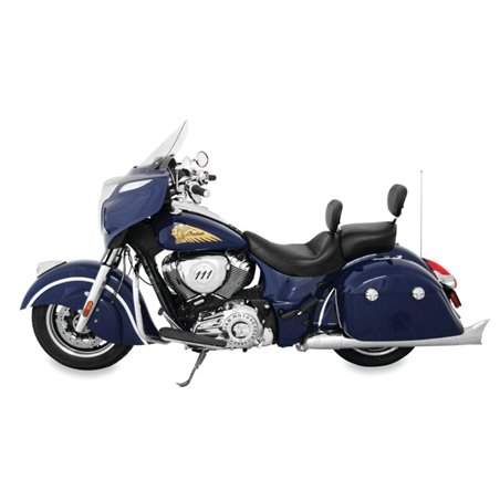 Mustang 14-21 Indian Chieftain,Chief Cl,Dark Horse,Rdmaster,Vint Touring Recessed Pass Seat - Black