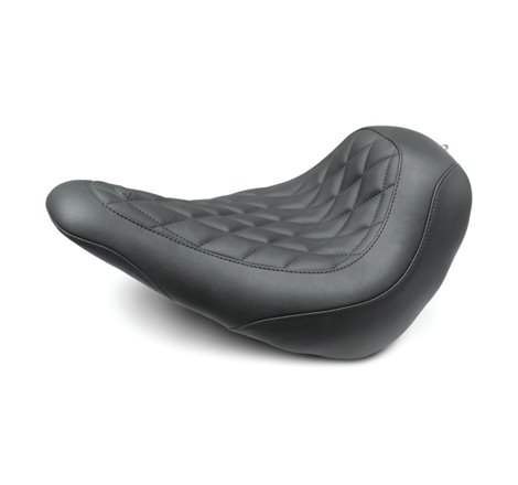 Mustang 18-21 Harley Low Rider, Sport Glide Wide Tripper Solo Seat Diamond Stitch - Black