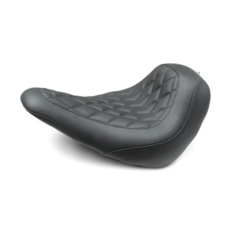 Mustang 18-21 Harley Low Rider, Sport Glide Wide Tripper Solo Seat Diamond Stitch - Black