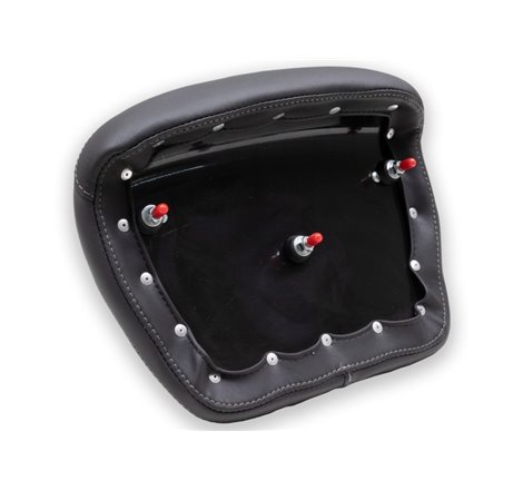 Mustang 08-21 Harley Electra Glide,Rd Glide,Rd King,Str Glide Tour-Pak Pad w/Grey Stitch-Black