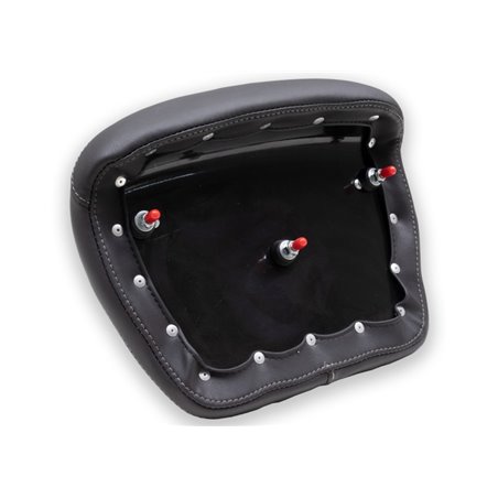 Mustang 08-21 Harley Electra Glide,Rd Glide,Rd King,Str Glide Tour-Pak Pad w/Grey Stitch-Black