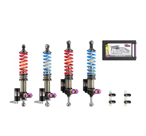 KW 04-05 Porsche Carrera GT Special Edition V5 Coilover Kit W/ Red & Blue Springs