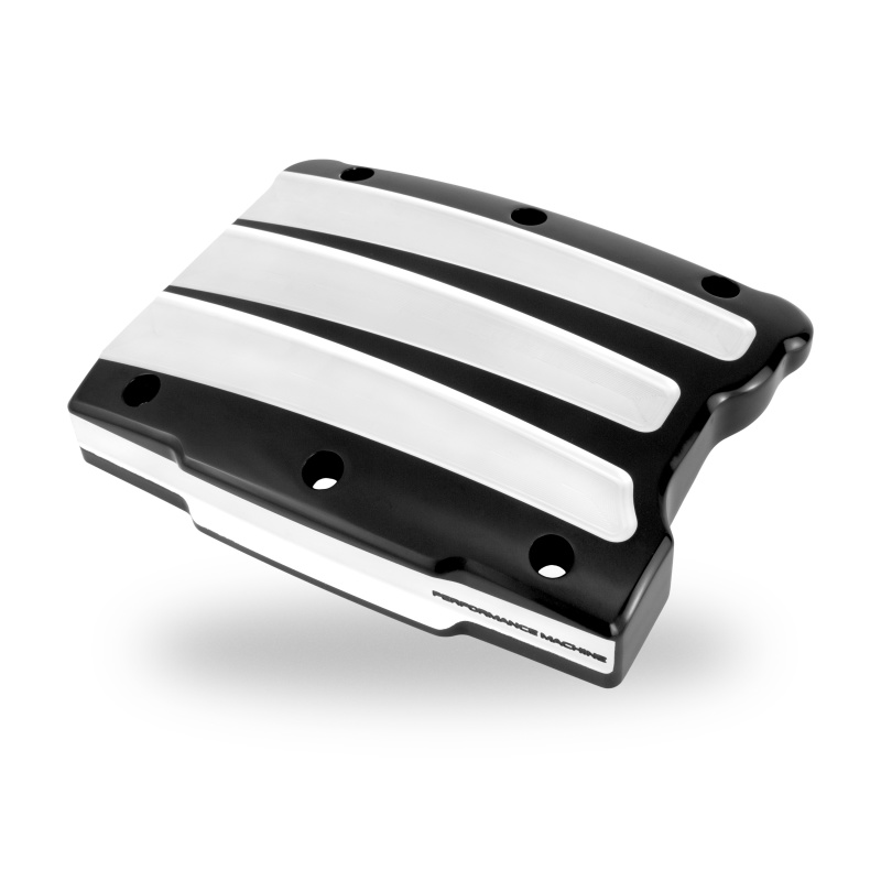 Performance Machine Twin Cam Scallop Rocker Cover - Contrast Cut Platinum