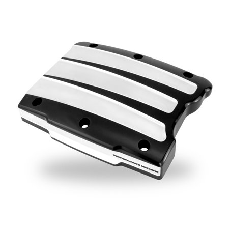 Performance Machine Twin Cam Scallop Rocker Cover - Contrast Cut Platinum