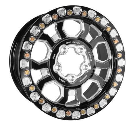 Performance Machine 15x7in Pro R UTV Race Pocket Beadlock Ring Wheel