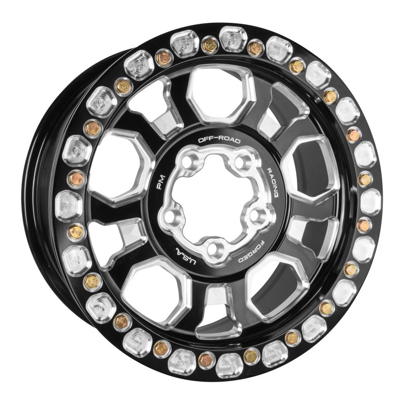 Performance Machine 15x7in Pro R UTV Race Pocket Beadlock Ring Wheel