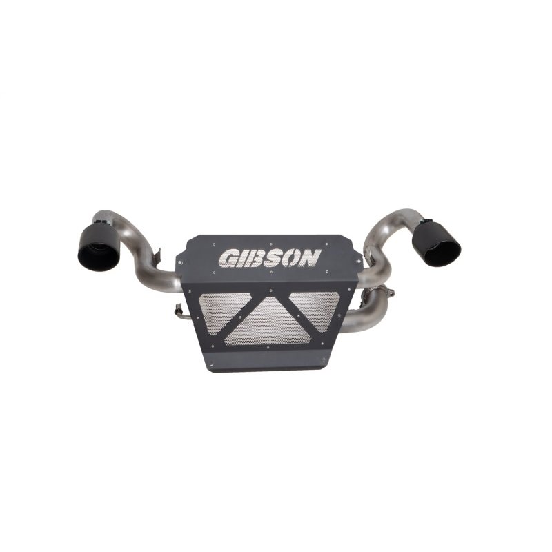 Gibson 20-23 Polaris RZP Pro XP 1000/Turbo R 2.25in Dual Exhaust - Black Ceramic