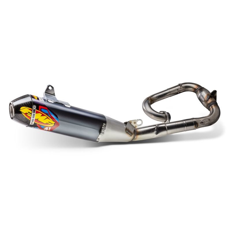 FMF Racing Yamaha TTR110 08-24 SS Anodized Titanium Mini Moto Fact 4.1 Slip-On Muffler w/SS Header