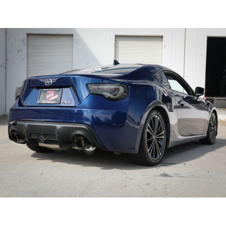 aFe Takeda Exhaust Axle-Back 13-15 Scion FRS / Subaru BRZ 304SS Carbon Fiber Dual Tips Exhaust