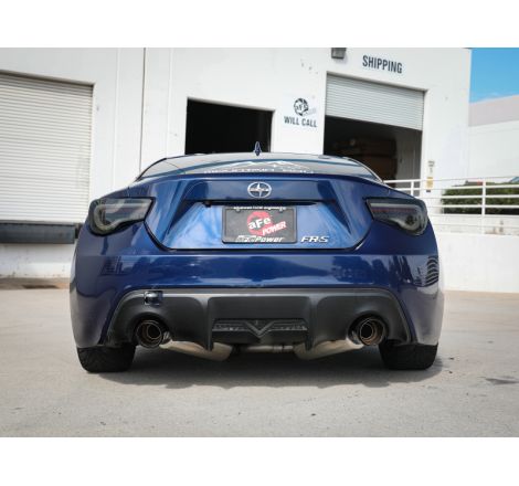 aFe Takeda Exhaust Axle-Back 13-15 Scion FRS / Subaru BRZ 304SS Carbon Fiber Dual Tips Exhaust