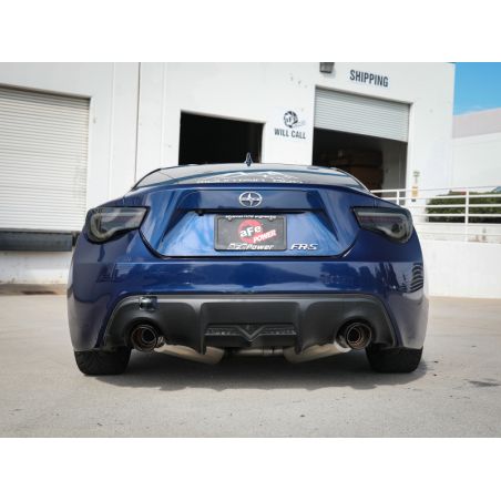 aFe Takeda Exhaust Axle-Back 13-15 Scion FRS / Subaru BRZ 304SS Carbon Fiber Dual Tips Exhaust