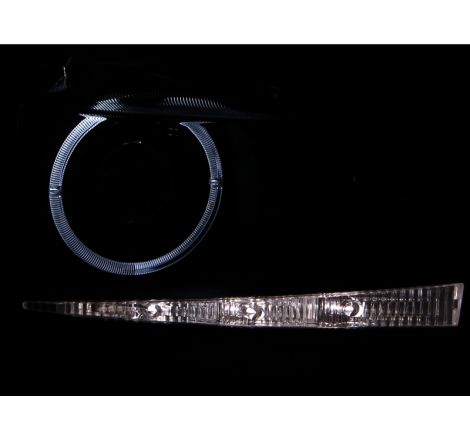 ANZO 2004-2007 Scion Xb Projector Headlights w/ Halo Black G2