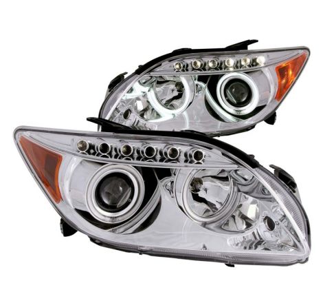 ANZO 2005-2010 Scion Tc Projector Headlights w/ Halo Chrome (CCFL)