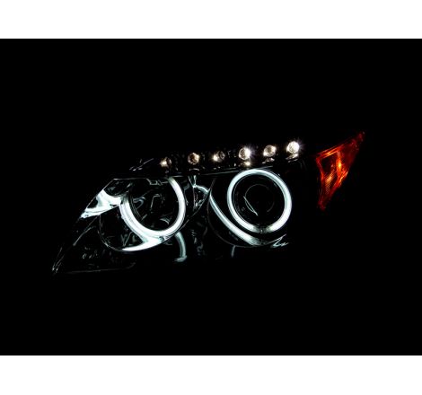 ANZO 2005-2010 Scion Tc Projector Headlights w/ Halo Chrome (CCFL)