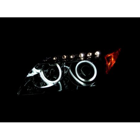 ANZO 2005-2010 Scion Tc Projector Headlights w/ Halo Chrome (CCFL)