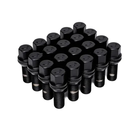 Vossen Lug Bolt - 14x1.5 - 30mm - 17mm Hex - Cone Seat - Black (Set of 20)