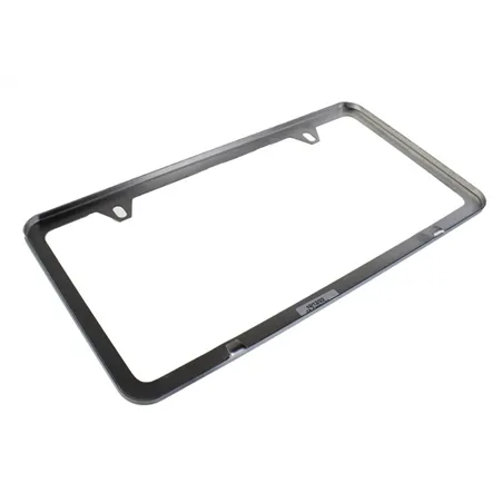 Ford Racing Slim License Plate Frame - Brushed Stainless Steel