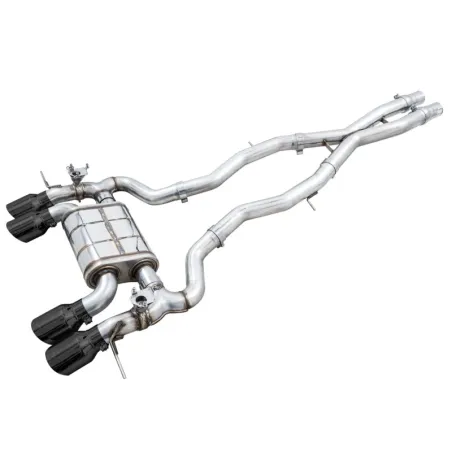 AWE SwitchPath Catback Exhaust for BMW G8X M3/M4 - Diamond Black Tips