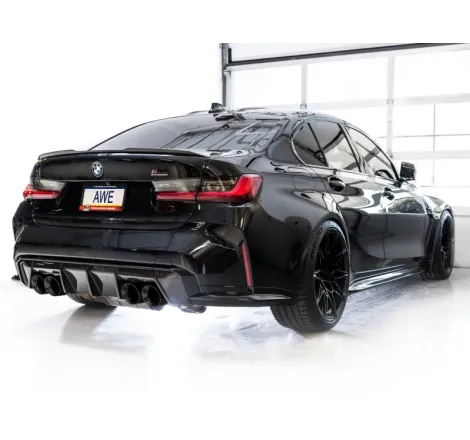 AWE SwitchPath Catback Exhaust for BMW G8X M3/M4 - Diamond Black Tips