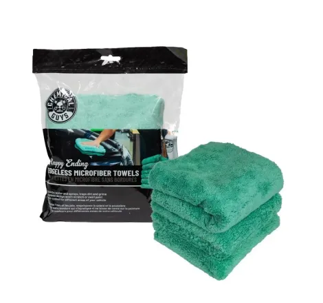 Chemical Guys Ultra Edgeless Microfiber Towel - 16in x 16in - Green - 3 Pack