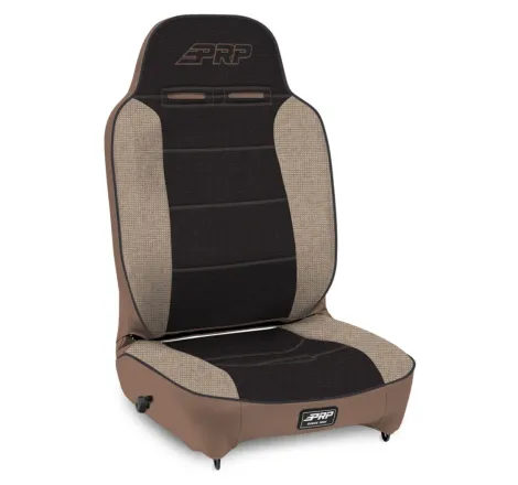 PRP Enduro High Back Reclining Suspension Seat (Driver Side) - Tan / Black