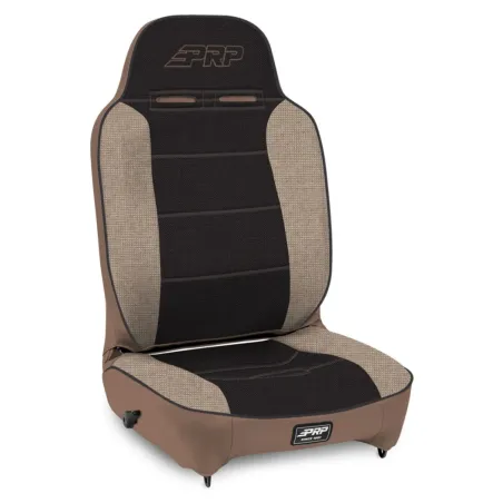 PRP Enduro High Back Reclining Suspension Seat (Driver Side) - Tan / Black