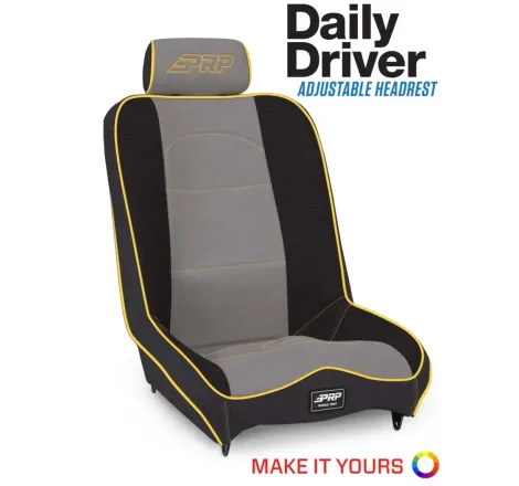 PRP Daily Driver High Back 2In. Extra Tall / Extra Wide Suspension Seat