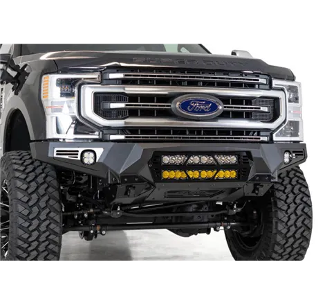 Addictive Desert Designs 17-20 Ford Super Duty Bomber Front Bumper w/ Mounts For 20in Light Bars