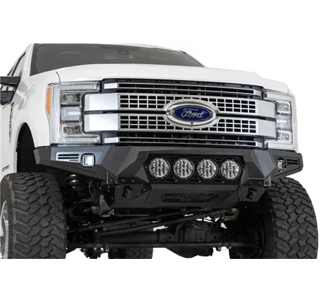 Addictive Desert Designs 17-20 Ford Super Duty Bomber Front Bumper w/ Mounts For 4 Rigid 360 6in