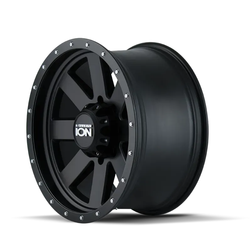 ION Type 134 20x9 / 8x170 BP / 0mm Offset / 130.8mm Hub Matte Black/Black Beadlock Wheel