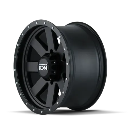 ION Type 134 20x9 / 8x170 BP / 0mm Offset / 130.8mm Hub Matte Black/Black Beadlock Wheel