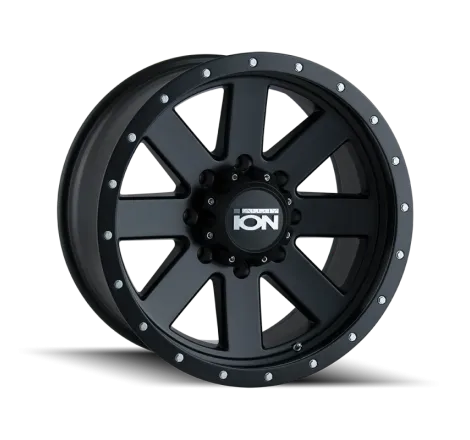 ION Type 134 20x9 / 8x170 BP / 0mm Offset / 130.8mm Hub Matte Black/Black Beadlock Wheel