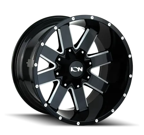 ION Type 141 20x12 / 8x165.1 BP / -44mm Offset / 130.8mm Hub Gloss Black Milled Wheel