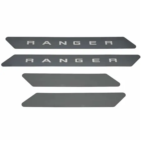 Putco 19-20 Ford Ranger SuperCrew - w/ RANGER Etching (4pcs) Black Platinum Door Sills